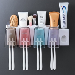 Soporte para cepillo de dientes, organizador de cepillo de dientes, organizador de dientes, almacenamiento, cepillo de dientes montado en la pared con cepillo de taza, accesorios de baño (1)