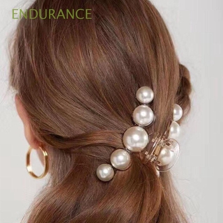 resistencia coreana agarre de pelo de las mujeres clips de baño perlas garras de pelo accesorios de pelo disco pelo headwear plástico elegent niñas agarre clips