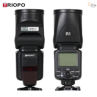 [tech] TRIOPO R1 Speedlite luz Flash cabeza redonda 2.4G inalámbrico TTL 1/8000s 5600K temperatura de Color 76Ws 16 canales Comptible con cámara Canon Nikon