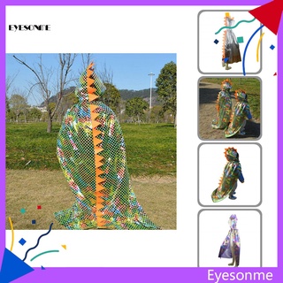 Esm Fine Craftsmanship niños capa con capucha dinosaurio forma capa disfraz con capucha Cosplay disfraz