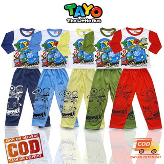 Traje de pijama para niños fotos TAYO little bus CO-PYM-017