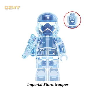 star wars minifigures lego compatible transparente darth vader stormtroopers bloques de construcción juguetes x0287 (6)