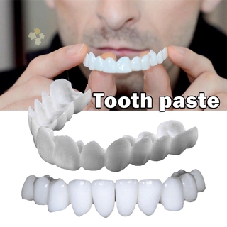 Nuevo Snap On Smile Dental falso dientes cubierta perfecta sonrisa chapas Comfort Fit Flex dentadura dientes blanqueamiento tirantes