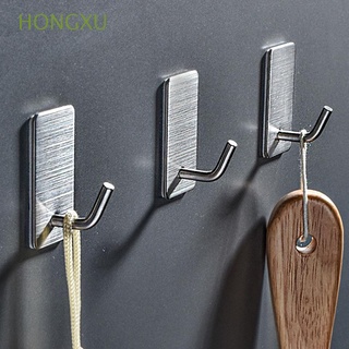 hongxu - gancho de pared de acero inoxidable para llaves de baño, soporte para llaves de cocina, montado en la pared, autoadhesivo