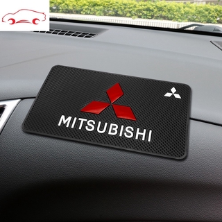 Alfombrilla adhesiva antideslizante para salpicadero de coche adecuada para Mitsubishi logo Triton Outlander Mirage ASX Lancer EVO PAJERO GRANDIS GALANT Xpander