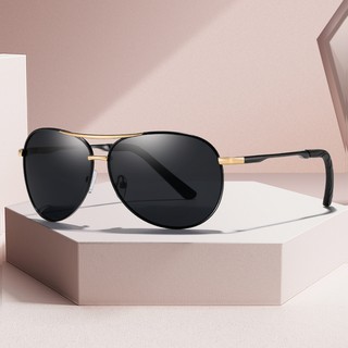 gafas de sol polarizadas clásicas de diseño de marca de los hombres de metal conducción gafas de sol macho uv400 sombras gafas