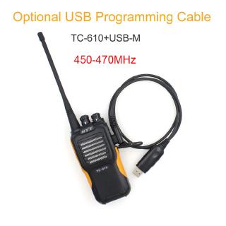 HYT TC610 woki toki 16 canales 5W Radio portátil TC-610 VHF136-174MHz o UHF450-470MHz a prueba de agua Walkie Talkie (9)