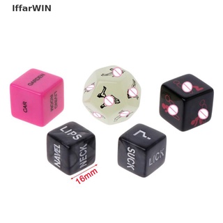 [IffarWIN] 5pcs Sex Dice Fun Adult Erotic Love Sexy Posture Lovers Humour Game Novelty Toy .