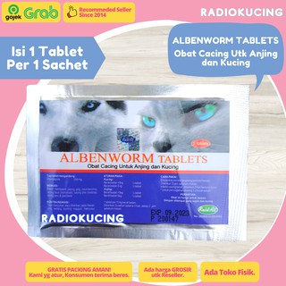 Albenworm tabletas para perros gatos gusanos