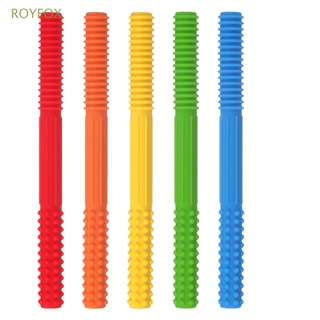 ROYFOX Con un cepillo de limpieza Hueco Juguetes de paja Flexibilidad Conducto odontogénico Silicona 0 - 6 meses Suave 6 a 12 meses Bebé/Multicolor
