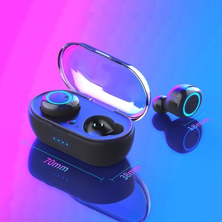 Venta Becky01 5A alta calidad TWS inalámbrico Bluetooth 5.0 TWS2 Y50 auriculares in-Ear auriculares Control táctil auriculares con compartimento de carga Headband (3)
