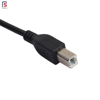USB 2.0 AM-A-BM Cable de alta velocidad plomo A A B para escáneres de impresora disco duro (5)