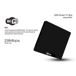 w95 amlogic s905w quad core 1g+8g smart tv box wifi 2.4ghz reproductor multimedia