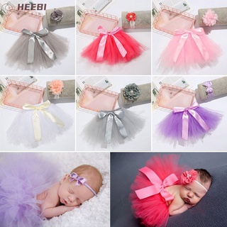 HEEBIN 1Set Fashion Baby Headband Newborn Newborns Costume Infant Tutu Skirt Matching Clothes Photography Prop Baby Girl Hairband
