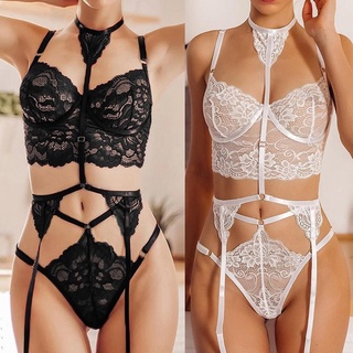 New Sexy Lingerie Women's Sexy Lace Strap Three-Point Suit1453