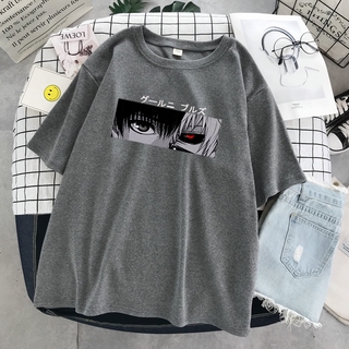 Japón Anime Tokyo Ghoul Funimation Kaneki Ken dibujos animados Drucken Lose camiseta Harajuku Punk Khlen Streetwear Frauen camiseta (4)