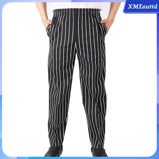 [XMEAUTTD] Fashion Restaurant Hotel Cafe Waiter Baker Chef Pants Trousers Uniform, Unisex, Cotton Blend, Comfortable, 4 Patterns 5