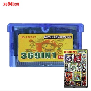 [xo94bsy] 369 en 1 cartucho de tarjeta Multicart para Game Boy Advance GBA SP NDS NDSL English