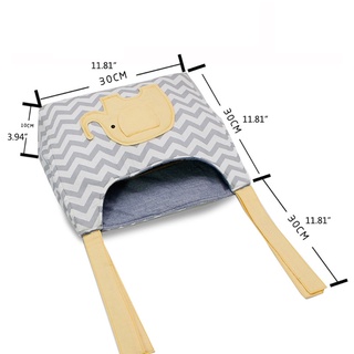 quella 2 Pcs Baby Crib Storage Bag Lace-up Hanging Organizer Cot Care Essentials Diaper Pocket (2)