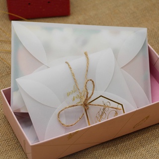 thickpack regalo embalaje sobres de papel de boda semitransparente ácido sulfúrico sobres de papel postal blanco estacionario invitación para carta vintage para bricolaje (6)