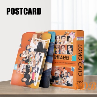 55 unids/caja bts photocards 2021 festa butters be album lomo card hd photocard postal