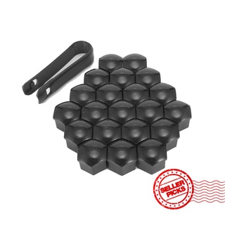 20 piezas universales de tornillo de cubo de coche cubierta de tuerca de rueda kits de tuercas tornillos rueda 17 mm llantas perno h6b4