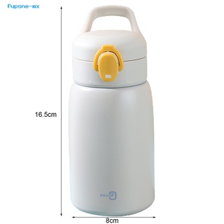 fupsne - botella de agua de acero inoxidable para botella de agua, diseño compacto para la escuela (5)