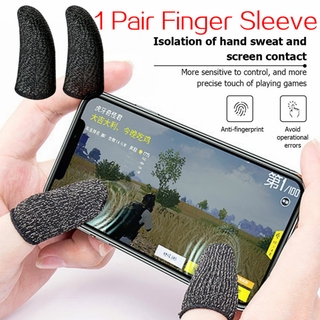 1 par de manga de dedo de alta calidad ultrafina pantalla táctil Anti sudor lavable controlador guantes cubierta teléfono móvil accesorios de juego