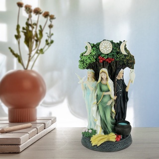 [aleación]celta danu triple diosa figura de resina escultura estatua griega decoración del hogar