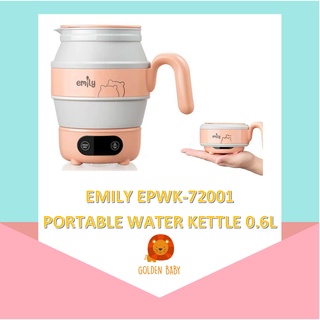 Emily EPWK-72001 - hervidor de agua portátil (0,6 l) | Calentador de agua tetera