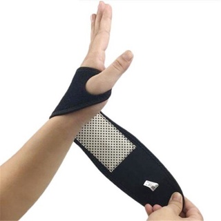 LUNET Men Women Health Care Self-heating Pain Relief Wristband Keep Warm Support Brace Guard Magnet Wrist Wrist Protector 1pair Tourmaline Sports Wristband/Multicolor (6)