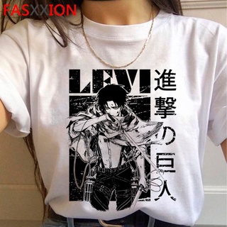 Anime Titan ataque ataque en Titan camiseta de las mujeres Shingeki No Kyojin ropa de los hombres Harajuku pareja Casual camiseta Ulzzang