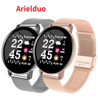 nuevo reloj inteligente deportivo redondo impermeable smartwatch hombres mujeres fitness tracker monitor de presión arterial smartwatch reloj para xiaomi pk p8