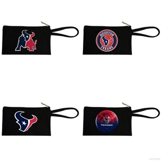 NFL Houston Texans Diseño De Lápices Bolsas Pequeñas De Cremallera Casos Para La Escuela Oficina Viaje Cosméticos