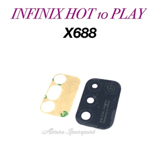 Infinix HOT 10 PLAY cámara de vidrio X688