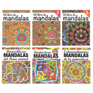 Libros de Mandalas Iluminar Colorear Relajacion Armoniza Paquete