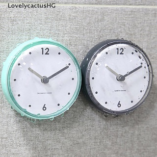 [LovelycactusHG] Waterproof Kitchen Clock Suction Cup Silent Battery Clock Decor Shower Timer Recommended