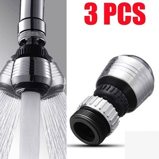 3pcs Kitchen Tap 360° Rotatable Swivel Filter Faucet Sprayer Water Saving ☆pxVipmall