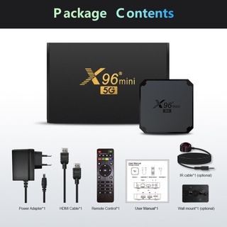 New X96 Mini 5G+2.4G WiFi Dual Frequency IPTV Box Android 9.0 TV Box Smart IP TV Set Top Box (4)