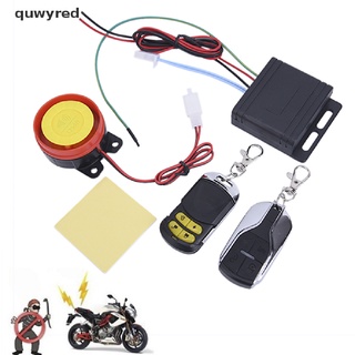 quwyred - sistema de alarma de seguridad antirrobo para motocicleta, sin llave, con 2 mando a distancia 12v mx