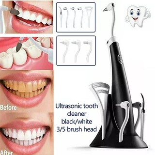 Eléctrico Ultra-sónico acústico Dental cepillo de dientes vibración limpiador de dientes con luz LED escalador de dientes removedor de cálculos manchas de dientes