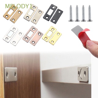 MELODY1 Kitchen Cabinet Latch Adhesive Closet Magnetic Door Closer Home Decoration Cupboard With Screw Punch-free Cupboard