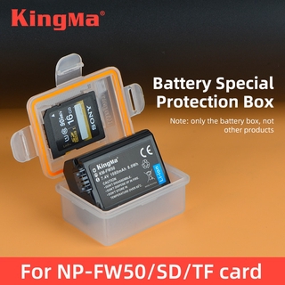 KingMa - caja de almacenamiento de batería de plástico para Sony NP-FW50, A7 A7II A7S A7R A7RII A3000 A5000 A5100