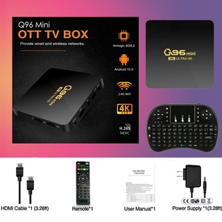 8gb + 128gb 4K H . 265 Set Top Box + i8 Amlogic S905L Quad Core TV Android 10.0 (1)