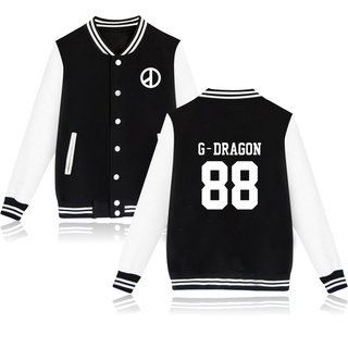 Kpop Bigbang Gd Gdragon Baseball Uniform Coat Bomber Jacket Streetwear Tracksuit Coats Streewears
