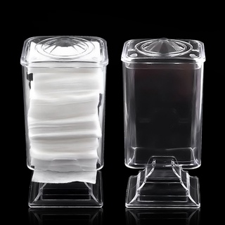 Nail Art Makeup Cotton Pads Wraps Acrylic Holder Storage Case Box