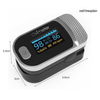 NM* oxímetro de punta dedo ajustable brillo fácil de usar ABS frecuencia de pulso sangre saturación de oxígeno OLED dispositivo de pantalla en color para entusiastas de montañismo (5)
