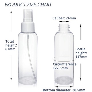 gonna 16pcs 30ml transparente vacío mini mister spray botellas recargables contenedor pulverizador (2)