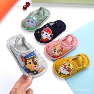 Paw Patrol Indoor House Slipper Soft Plush Cotton Cute Slippers Shoes Non-Slip Floor Home Furry kid For Bedroom