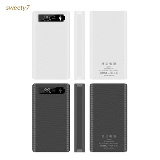 sweety7 LCD Display DIY 6x18650 Battery Case Power Bank Shell Portable External Box without Battery Powerbank Protector